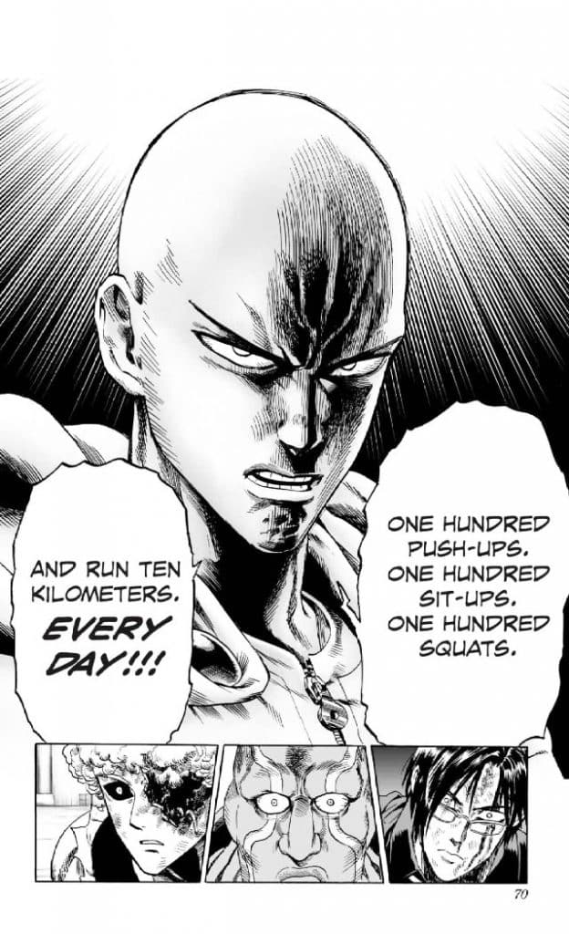 page from the one punch man manga