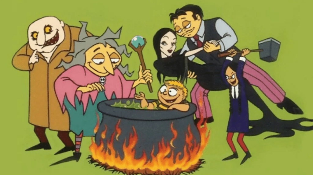 the addams family cartoon 1992